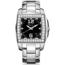 Chopard Two O Ten Black Dial Stainless Steel Ladies Watch 108464-2001