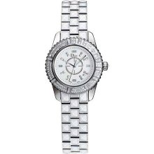 Christian Dior Christal Women's White Diamond and Sapphire Watch