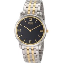 Citizen Ar1124-59e Eco-drive Two-tone Stiletto Men's Watch