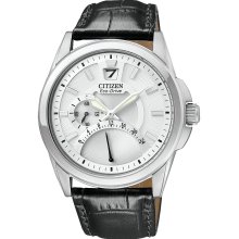 Citizen Black Strap White Dial Mens Watch - BR0120-07A