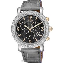 Citizen DRIVE TTG 2.0 Ladies Crystal Chrono Strap Watch FB1298-05H