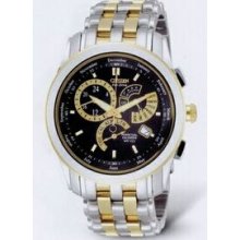 Citizen Eco Drive 2-tone Calibre 8700 Watch With Black Dial