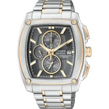 Citizen Eco-Drive Chronograph WR100 Grey Dial Men's watch #CA0096-54H