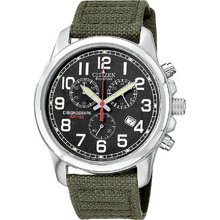 Citizen Eco-Drive Men's Chronograph Canvas Strap Watch (Citizen Men's Eco-Drive Chronograph Canvas Watch)