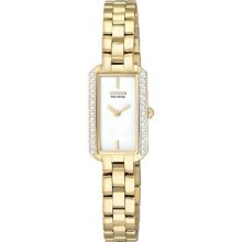 Citizen EG2782-53A Gold Tone Stainless Steel Silhouette Eco-Drive