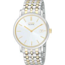 Citizen Gents Two-Tone Steel Bracelet Eco-Drive AU1024-55A Watch