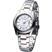 Citizen Women Pair Eco-drive Watch White Fe1010-57b