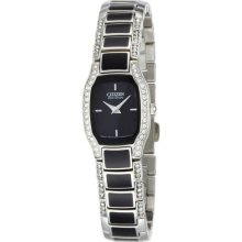 Citizen Women's Eco-Drive Normandie Black Resin Watch #Ew9780-57E