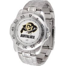 Colorado Buffaloes CU Mens Sports Steel Watch