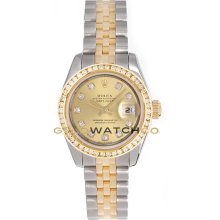 Datejust 179173 Steel Gold Jubile Champagne Diamond Dial & Bezel