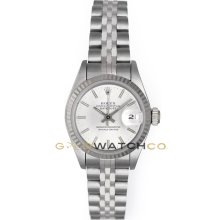 Datejust 69174 Steel Jubilee Band Fluted Bezel White Dial