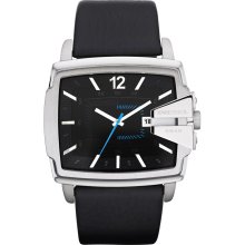 Diesel DZ1495 Aluminium Case Black Leather mineral Men's Watch