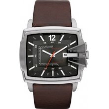 Diesel Dz1496 Mens Gunmetal Brown Watch Rrp Â£125