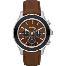 DKNY Brown Leather Chronograph NY1514 Watch