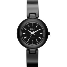 DKNY Women's NY8727 Black Ceramic Quartz Watch with Black Dial ...