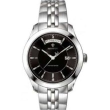 Dreyfuss Gents Black Dial Stainless Steel DGB00058/04 Watch