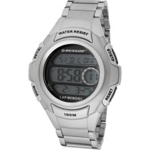 Dunlop Watches Men's Digital Multi-Function Stainless Steel Stainless