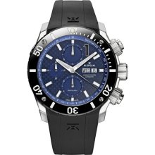 Edox Men's 01114 3 BUIN Class 1 Automatic Chronograph Blue Dial R ...