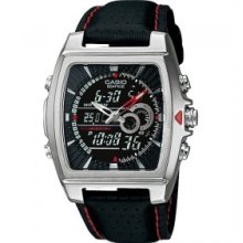 EFA-120L-1A1 EFA120L Casio Edifice Active Dial Leather Watch