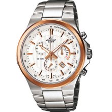 Efr-500sg-7av Casio Quartz Edifice Partial Ion Plated Chronograph Mens Watch