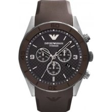 Emporio Armani AR9501 Sportivo Brown Chronograph Men's Watch