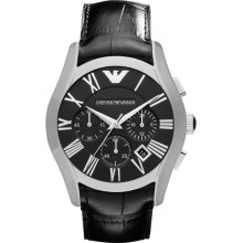 Emporio Armani Leather Chronograph Men's Watch AR1633