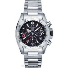 ESQ Squadron Chronograph - Stainless Steel Bracelet - Black Face 07301126