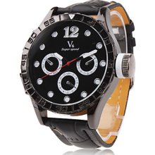 Fashionable PU Band Wrist For Watch Men