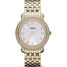 Fossil Emma Stainless Steel Watch Gold-Tone - ES3113