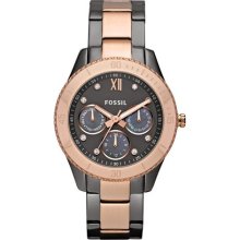 Fossil Es3100 Chronograph Women's Stella Stainless Steel Watch 50 Meters