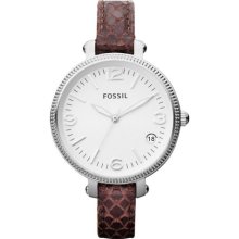 Fossil Heather Midsize Leather Ladies Watch