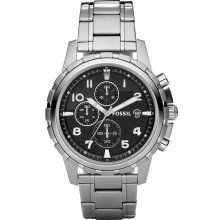 Fossil Men's Dean Black Dial Watch FS4542