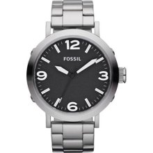 Fossil Men's JR1363 Silver Stainless-Steel Analog Quartz Watch wi ...