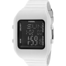 Fossil White Plastic Men's Watch JR1271