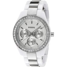 Fossil Women's White Dial Watch ES2807