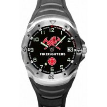 Frontier Watches Firefighters Rubber Analog Watch