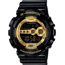 G-Shock Watch, Mens Digital Black Resin Strap GD100GB-1