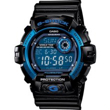 G-Shock 'X-Large' Digital Watch, 55mm x 52mm Blue/ Black