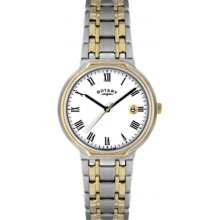 GB00231-01 Rotary Mens Two Tone Watch