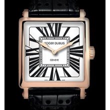 Goldensquare Automatic (PG / White / Leather Strap)