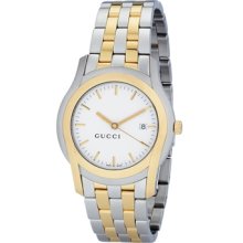 Gucci Men's 5505 White Dial Watch ya055214