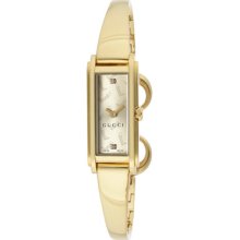 Gucci Watches Women's 109 Series Gold Tone Dial Gold Plated Stainless