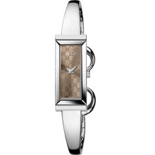 Gucci Women's G-Frame Brown Dial Watch YA127510