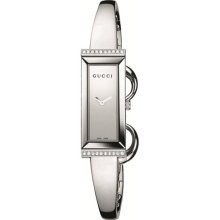 Gucci Women's G-Frame Silver Dial Watch YA127505