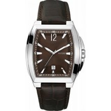 Guess Leather Mens Watch W90058G2