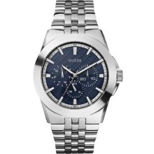 Guess Multifunction Sport Men Ss Bracelet W12103g1 Blue Dial Day Date