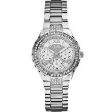 GUESS Silver-Tone Sparkling Watch