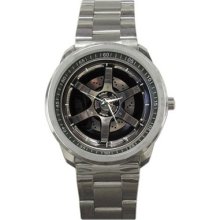 Hottest Volks Racing Wheel Black Racing Wheel Sport Watch