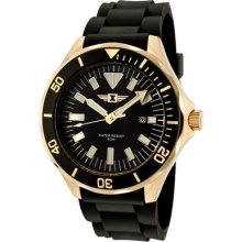 I by Invicta Men's Black Dial Black Rubber Watch