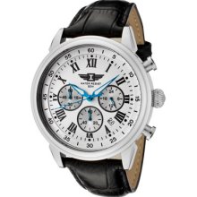 I by Invicta Watches Men's Chronograph Light Silver Textured Dial Blac